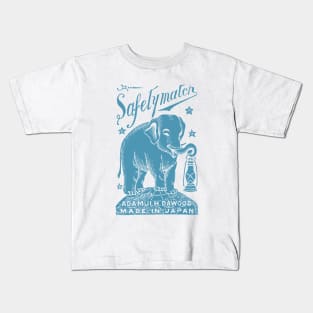 1910 Japanese Elephant Holding Lantern Kids T-Shirt